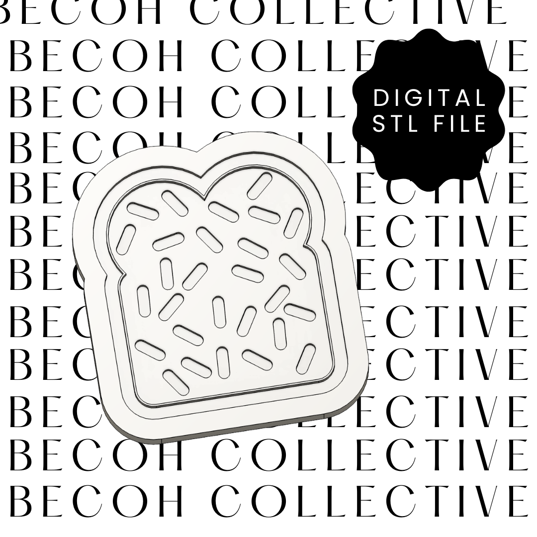 Fairy Bread Cookie Stamp & Cutter