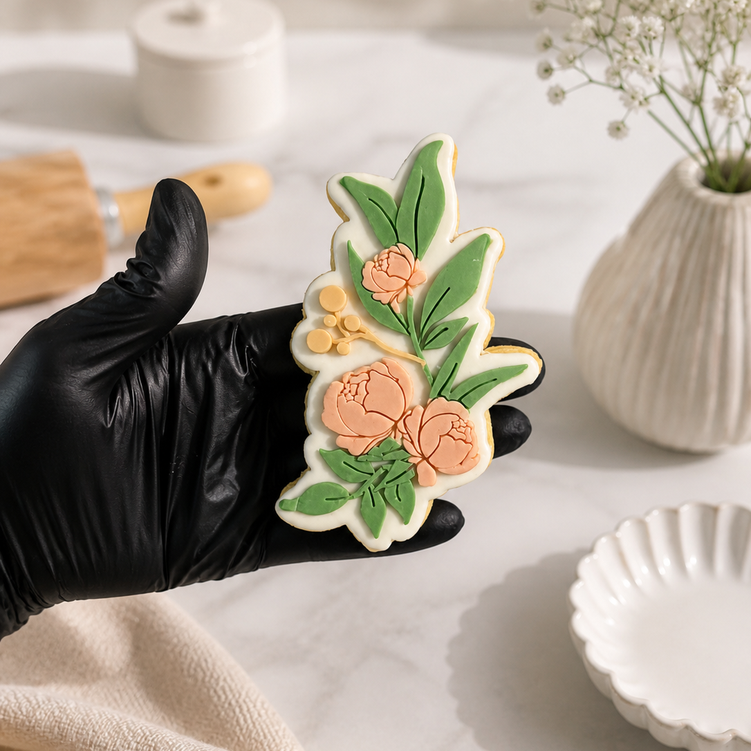 Floral Arrangement Cookie Stamp & Cutter