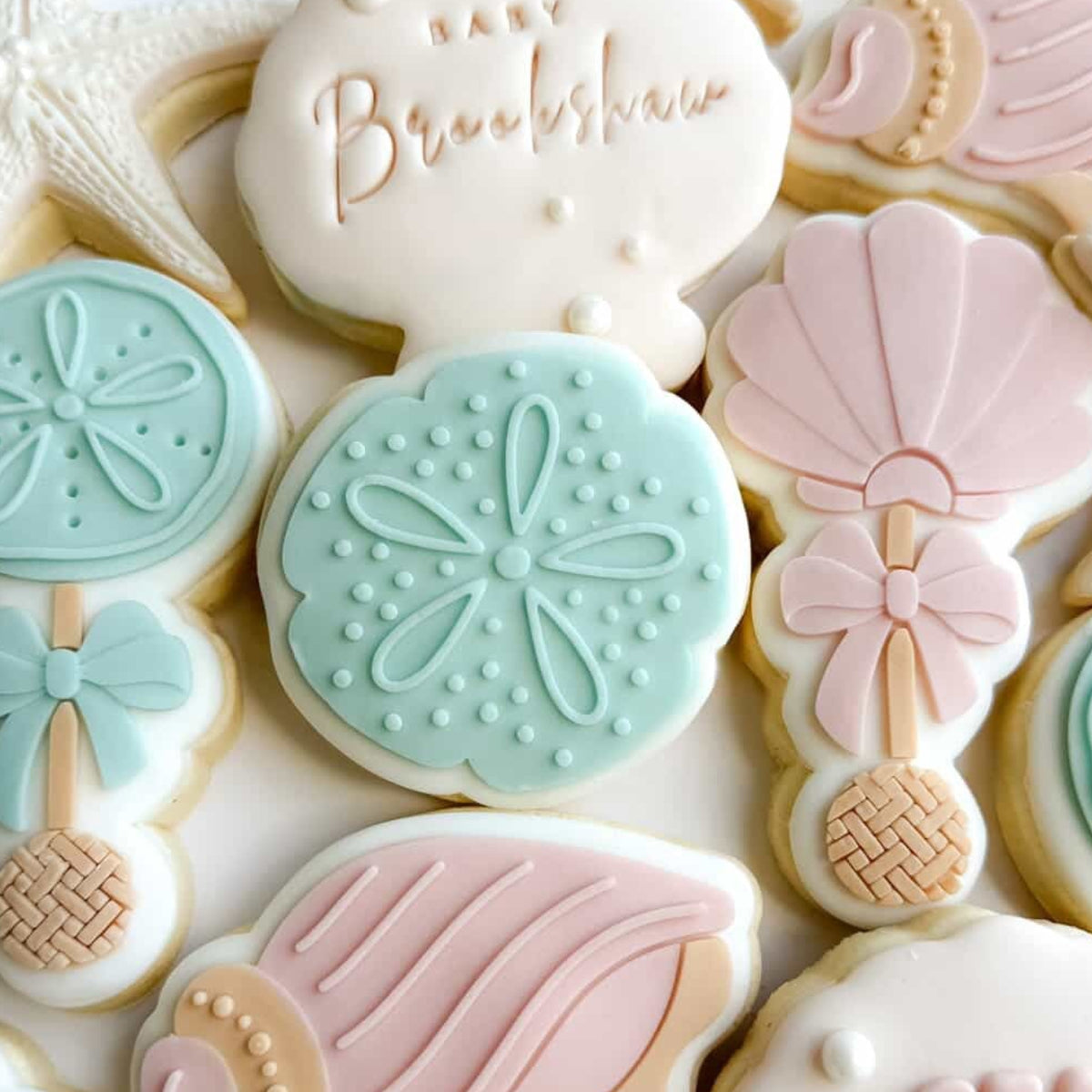Tulip Seashell Cookie Stamp & Cutter
