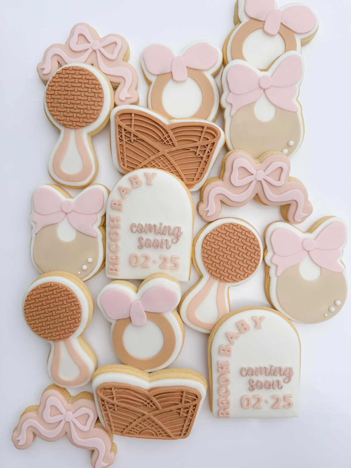 Baby Bib with Bow Cookie Stamp & Cutter