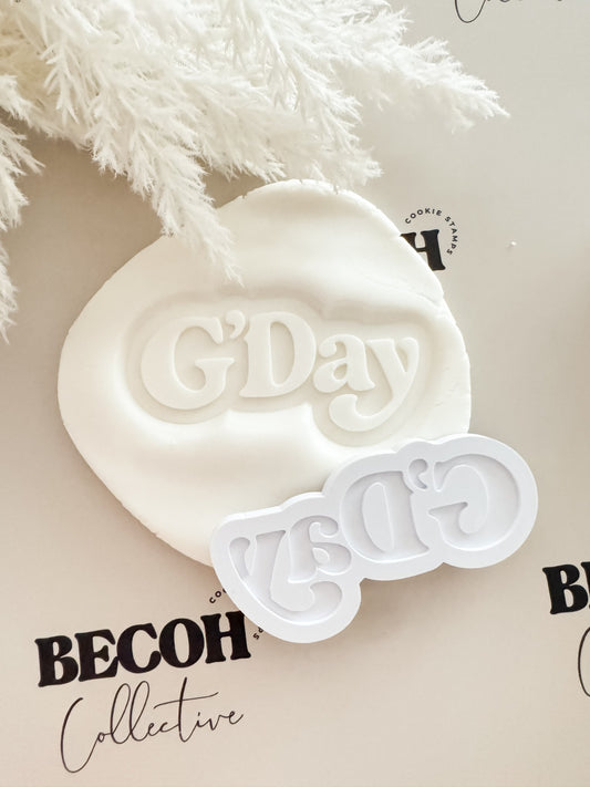 GDay Cookie Stamp & Cutter