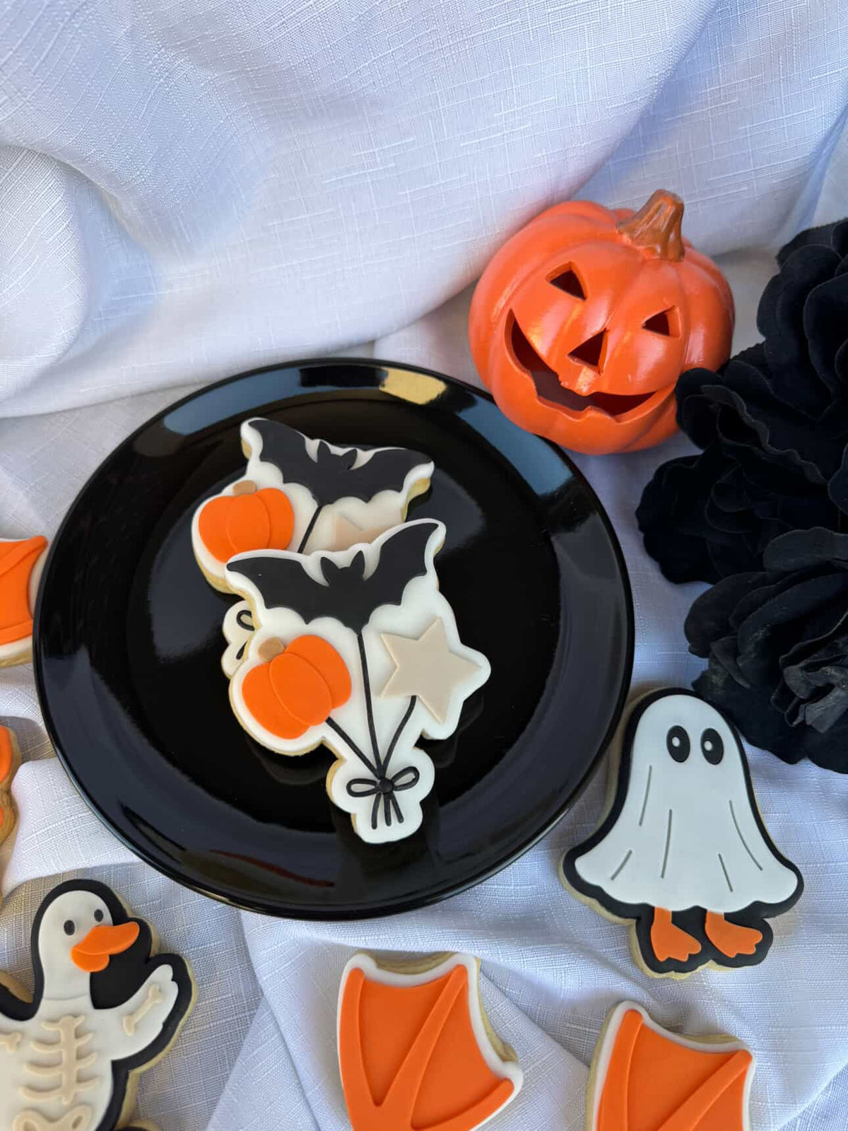 Halloween Balloon Bunch Cookie Stamp & Cutter