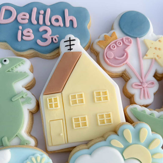Peppa House Cookie Stamp & Cutter
