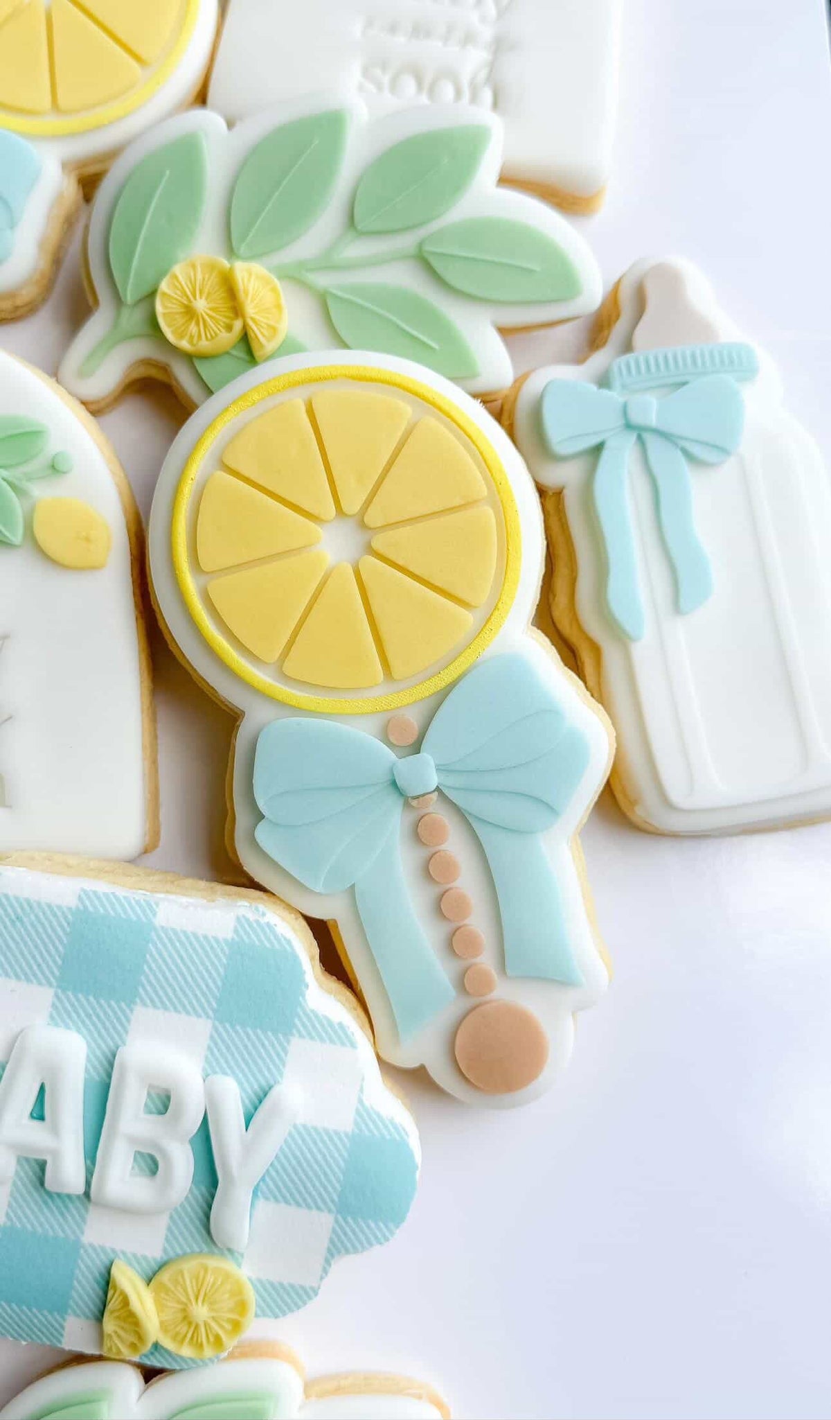 Lemon Baby Rattle Cookie Stamp and Cutter