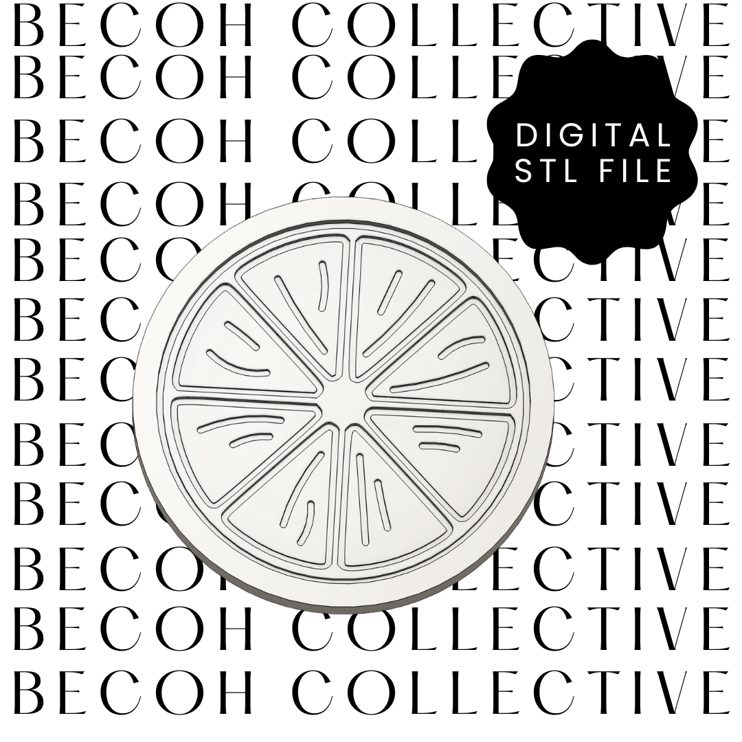 Lemon Slice Detail Cookie Stamp & Cutter