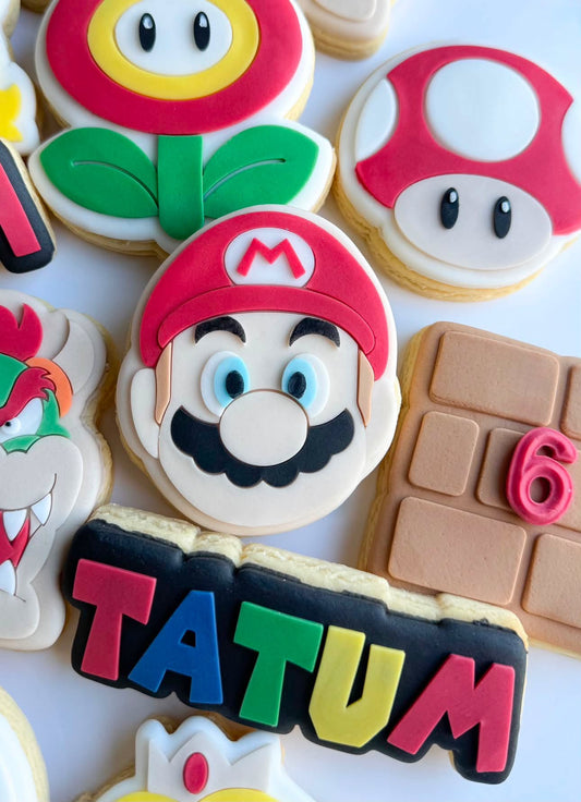 Mario Face Cookie Stamp & Cutter