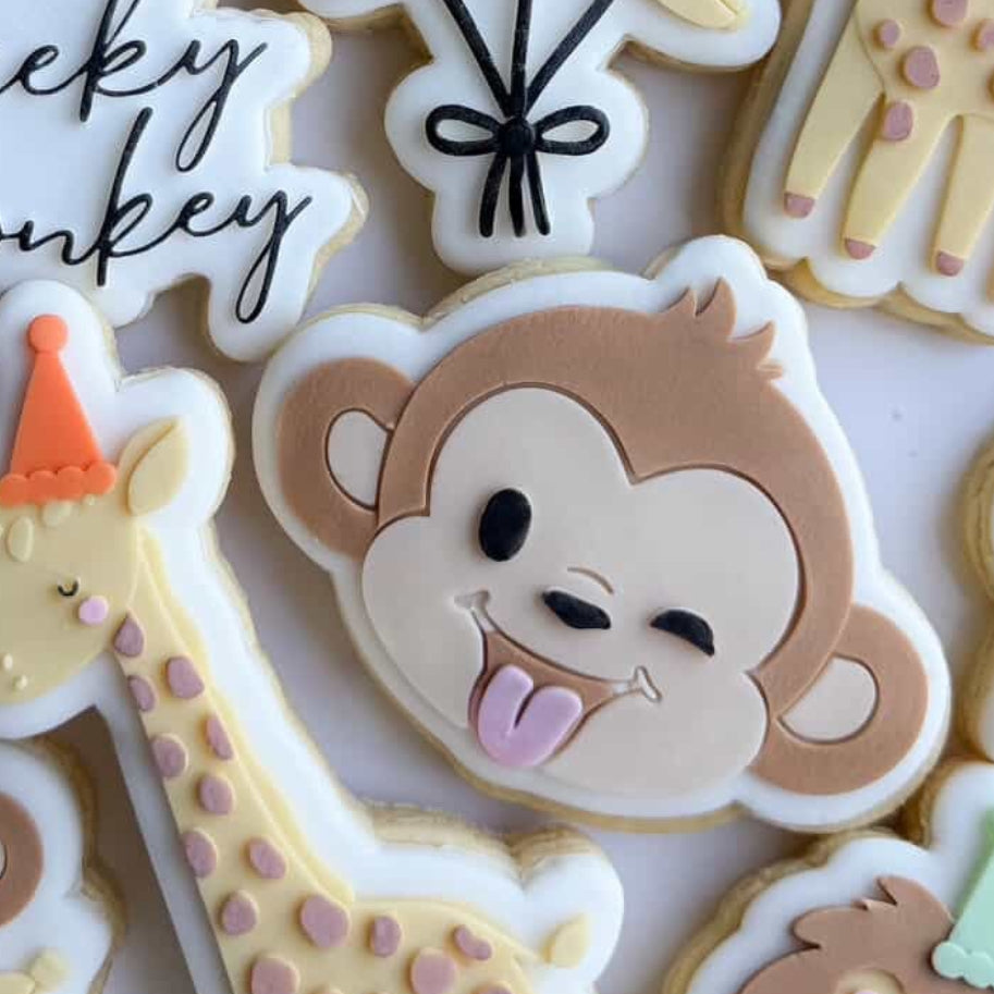 One Cheeky Monkey Cookie Stamp & Cutter