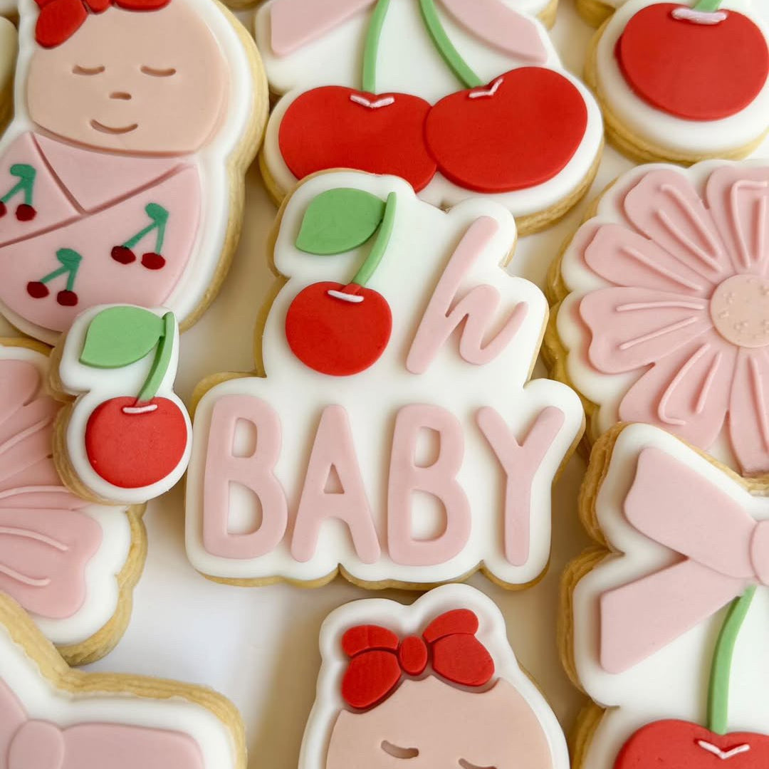 Mini Cherry Cookie Stamp & Cutter