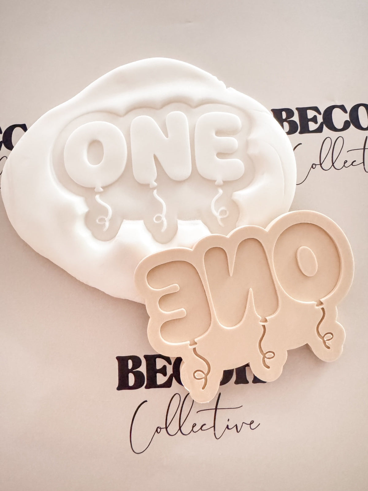 One Balloons Cookie Stamp & Cutter