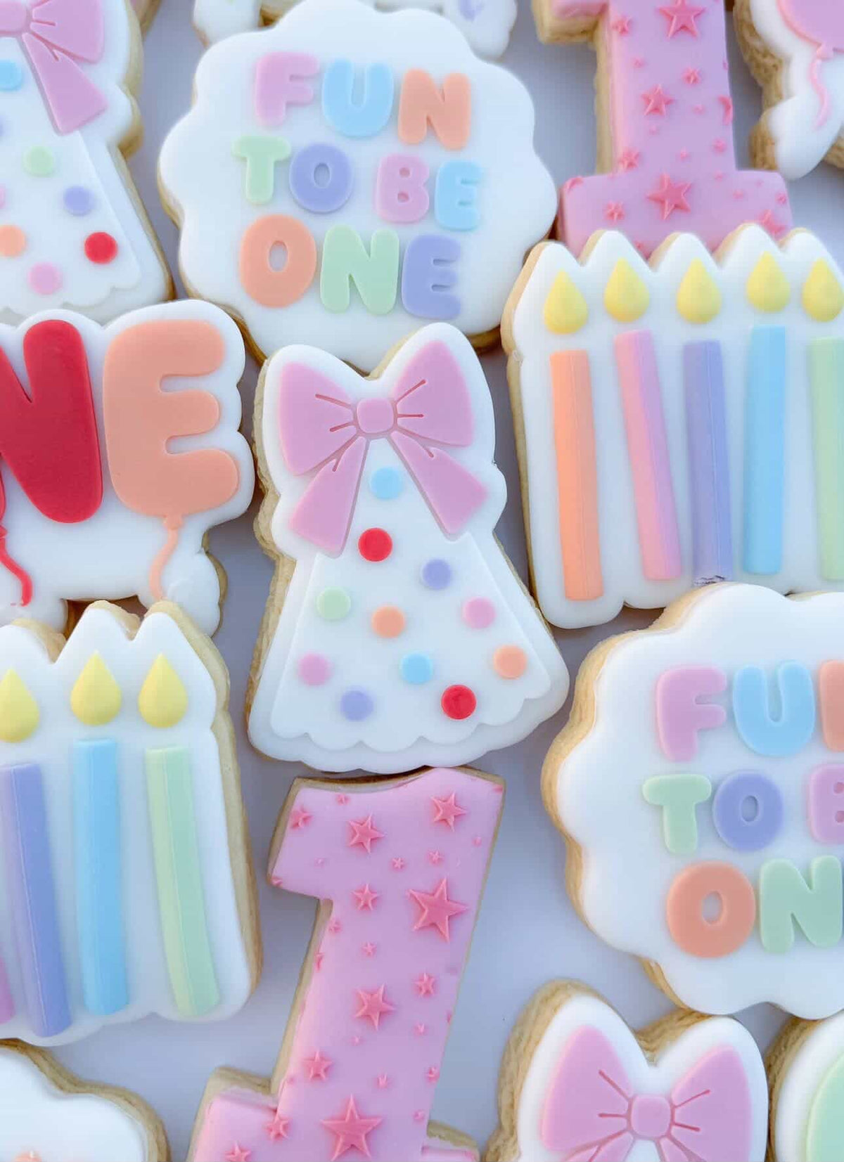 Party Hat with Bow inc Polka Dots Cookie Stamp & Cutter
