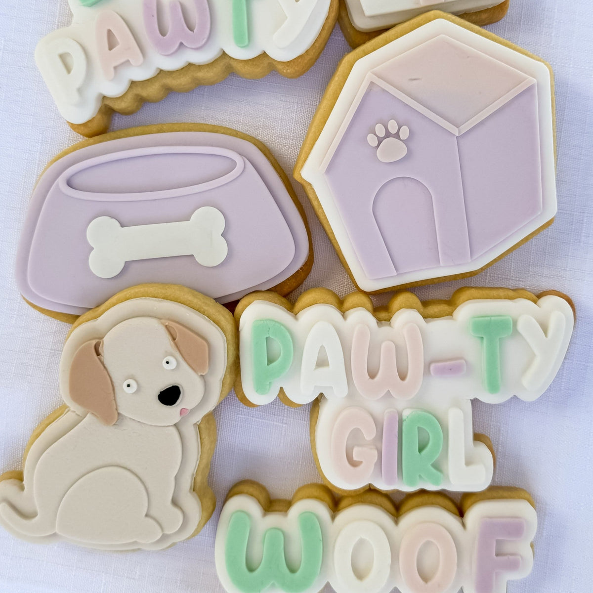 Puppy Present Cookie Stamp and Cutter