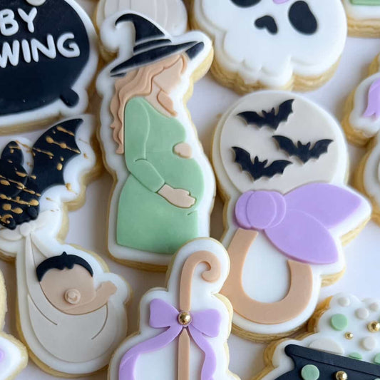 Pregnant Witch Cookie Stamp & Cutter