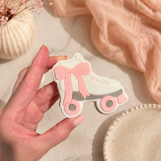 Roller Skate with Bow Cookie Stamp & Cutter