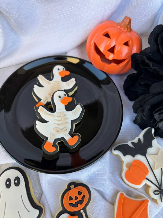 Skeleton Goose Cookie Stamp & Cutter
