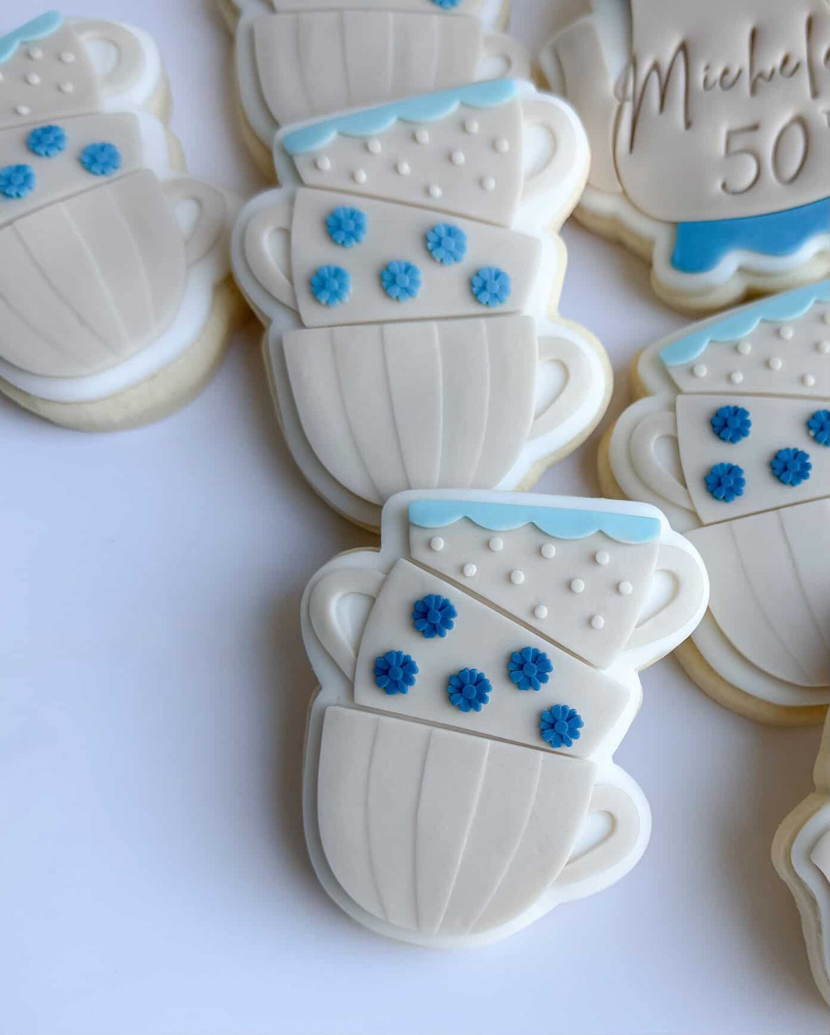 Teacup Stack Cookie Stamp & Cutter