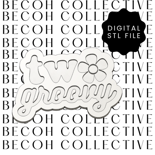 Two Groovy Cookie Stamp & Cutter