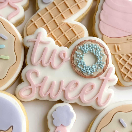 Two Sweet Donut Cookie Stamp & Cutter