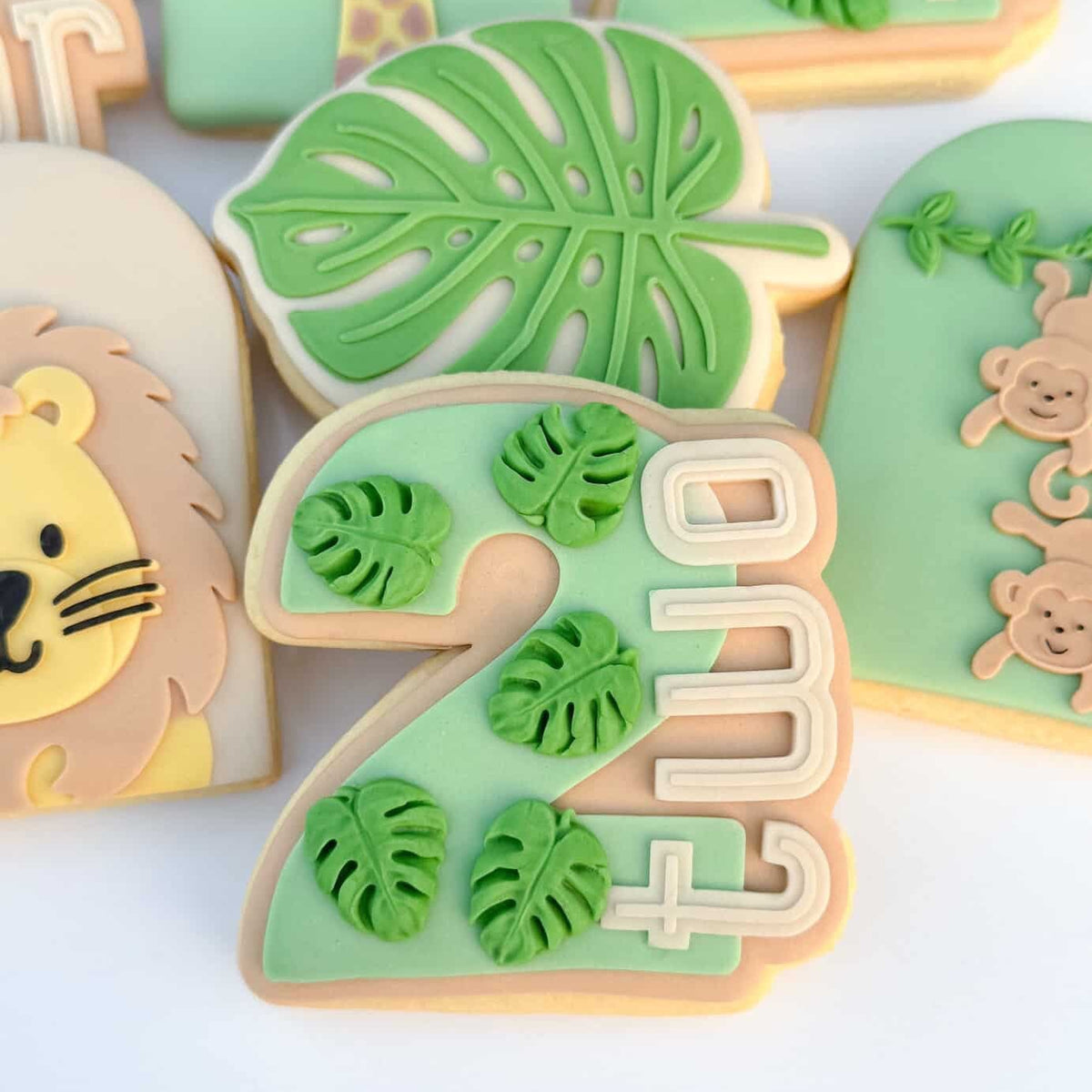 Number 2 with Word 2 Cookie Stamp & Cutter