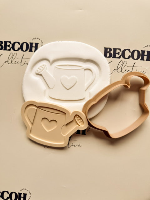 Watering Can Cookie Stamp & Cutter