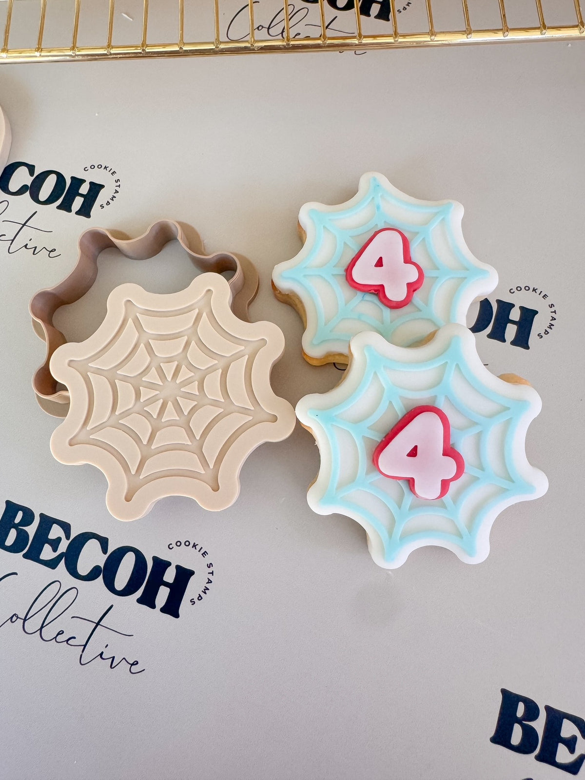 Spider Web Cookie Stamp & Cutter