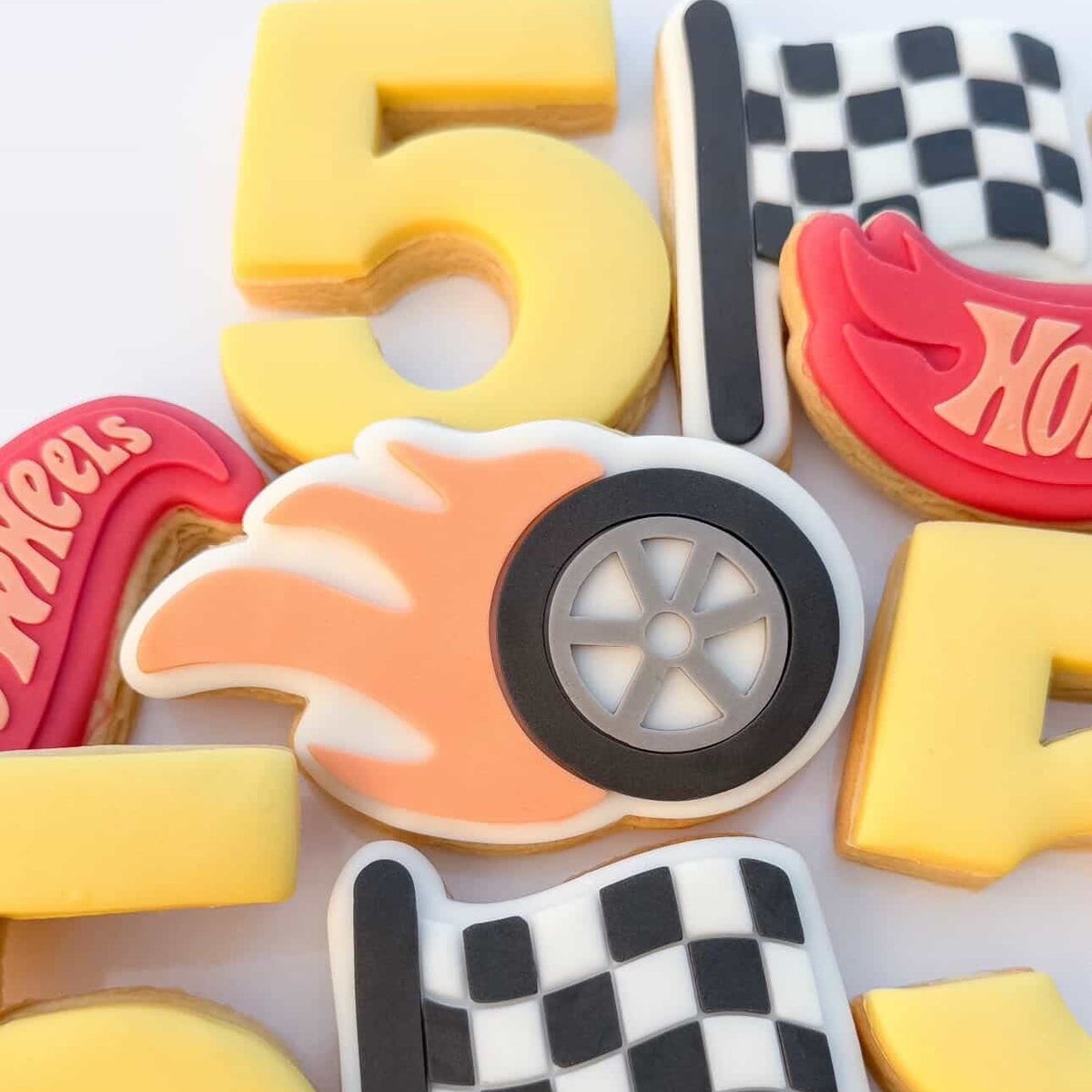 Single Race Flag Cookie Stamp & Cutter