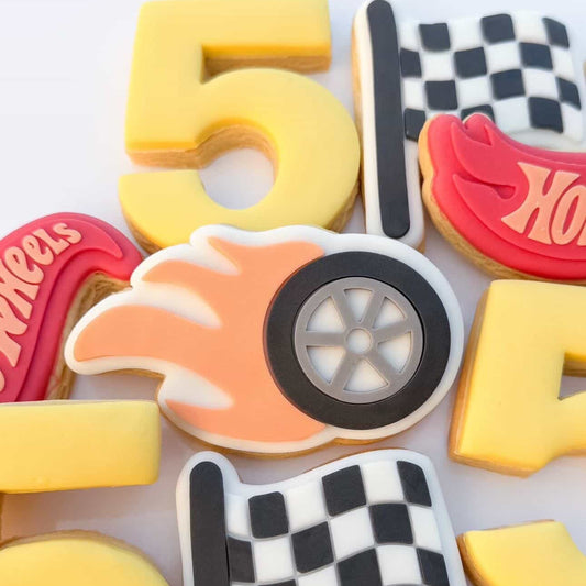 Tyre with Flame Cookie Stamp & Cutter
