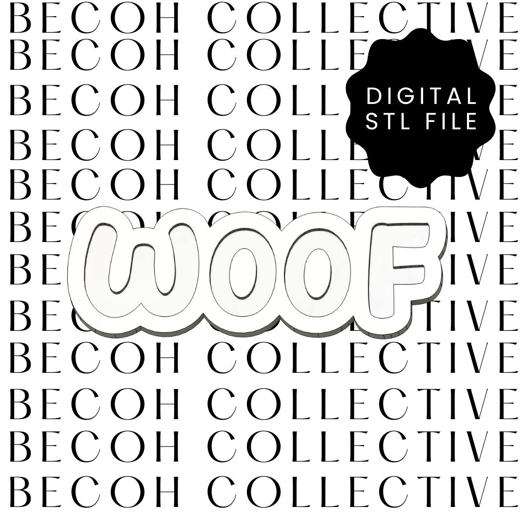 Woof Cookie Stamp and Cutter